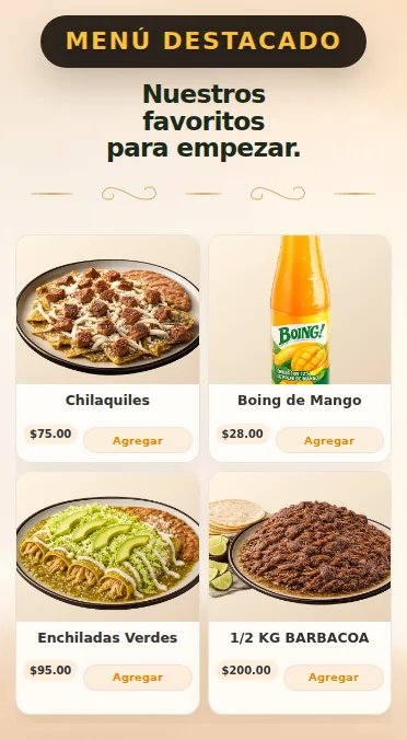 Productos destacados del catálogo público